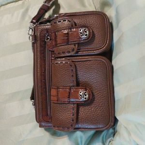 Brighton brown leather crossbody bag.